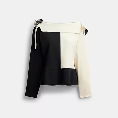 Long Sleeve Cut Off Top