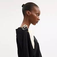 Long Sleeve Cut Off Top