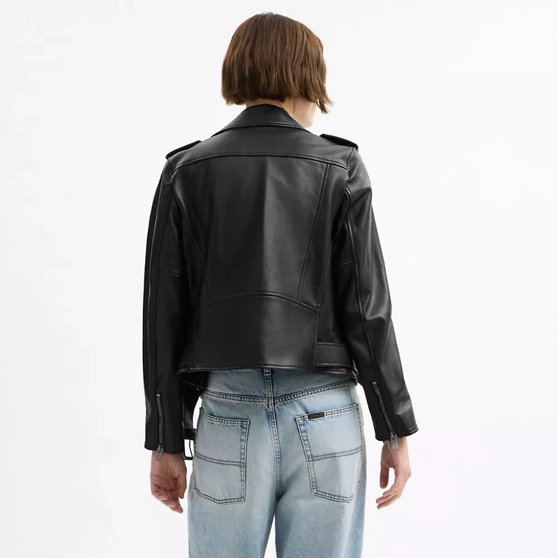 Belted Moto Jacket