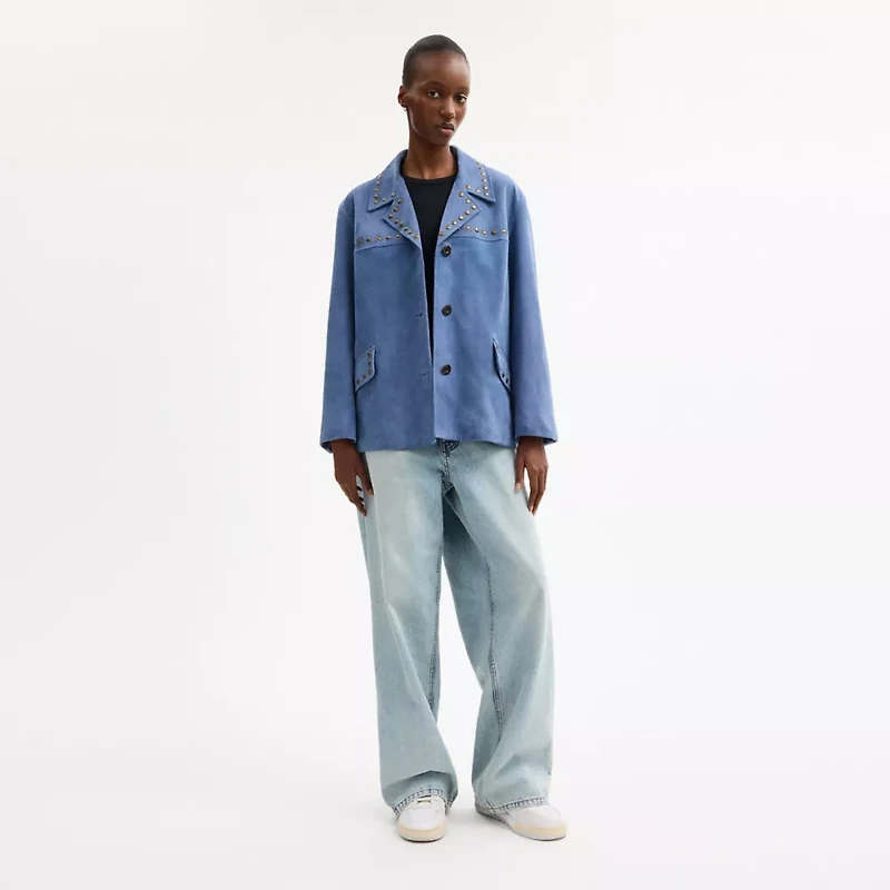 Studded Suede Jacket