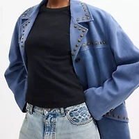 Studded Suede Jacket