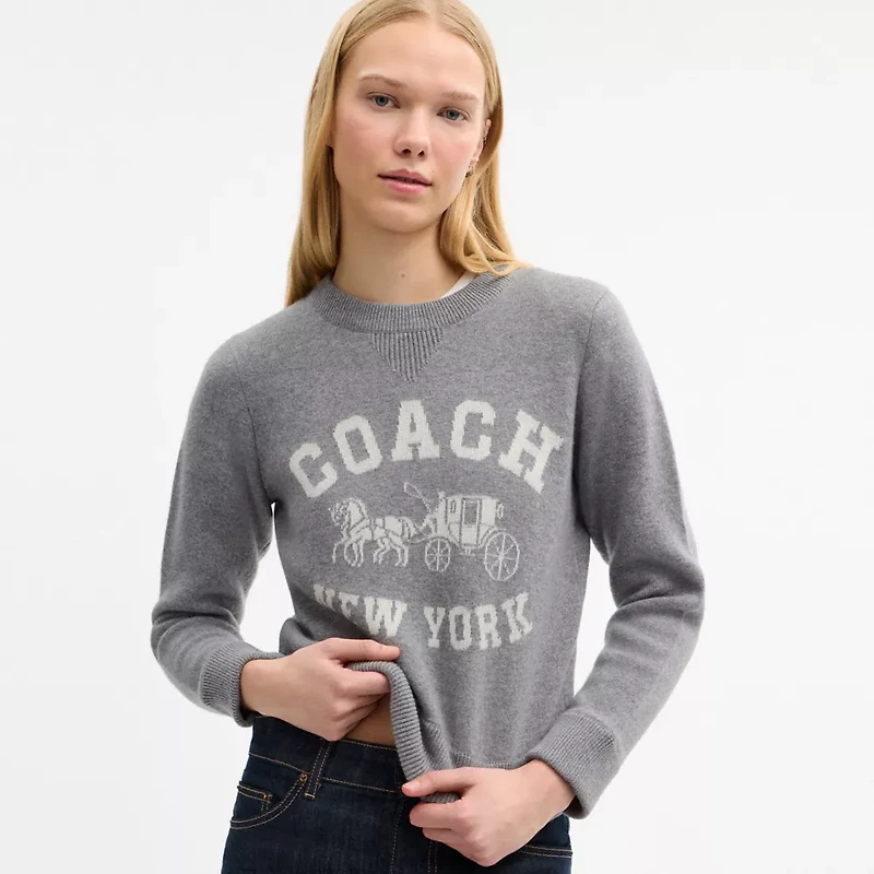 Horse And Carriage Crewneck Sweater