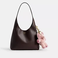 Elie With Crown Bag Charm In Shearling