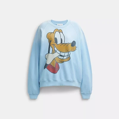 Disney X Coach Pluto Crewneck Sweater
