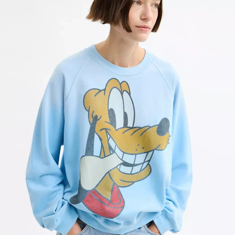 Disney X Coach Pluto Crewneck Sweater