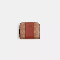 Restored Billfold Wallet In Colorblock Signature Canvas