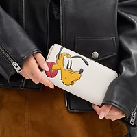 Disney X Coach Essential Accordion Zip Wallet With Pluto