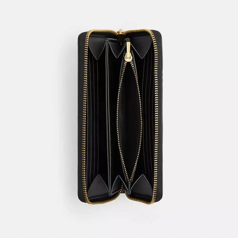 Disney X Coach Essential Accordion Zip Wallet With Pluto