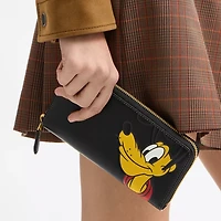 Disney X Coach Essential Accordion Zip Wallet With Pluto