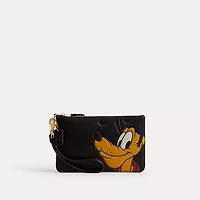 Disney X Coach Essential Small Wristlet With Pluto