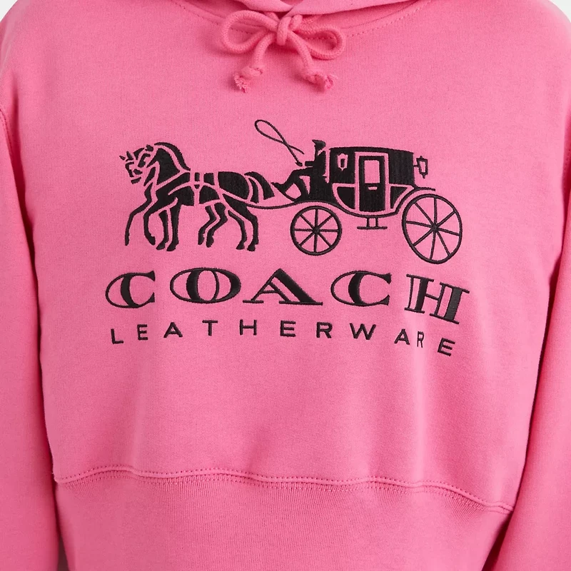 Restored Horse And Carriage Cropped Hoodie