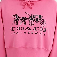 Restored Horse And Carriage Cropped Hoodie
