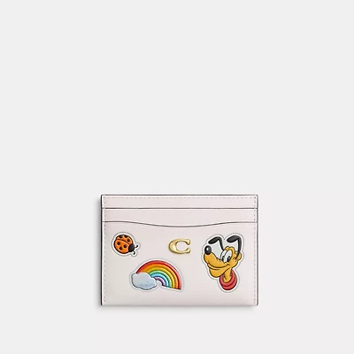 Disney X Coach Essential Card Case With Sticker Print