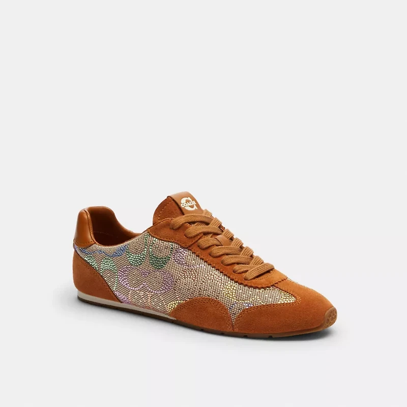 Flat Sneaker Crystal Signature Jacquard