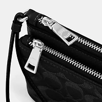 Double Zip Wallet Signature Denim