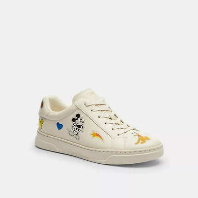 Disney X Coach High Line Sneaker With Sticker Print
