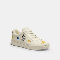 Disney X Coach High Line Sneaker With Sticker Print