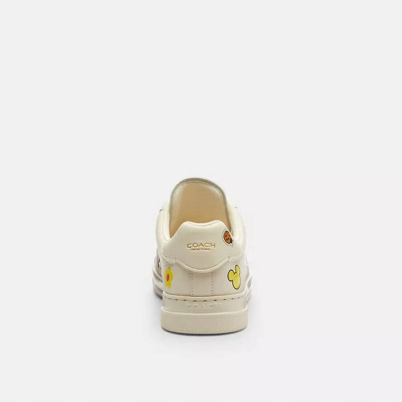 Disney X Coach High Line Sneaker With Sticker Print