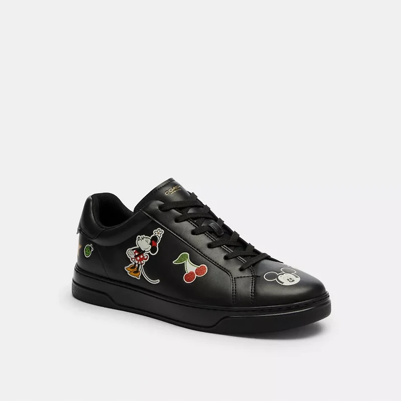 Disney X Coach High Line Sneaker With Sticker Print