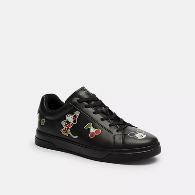 Disney X Coach High Line Sneaker With Sticker Print