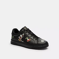 Disney X Coach High Line Sneaker With Sticker Print
