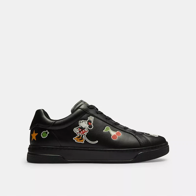 Disney X Coach High Line Sneaker With Sticker Print