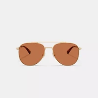 C Hardware Metal Pilot Sunglasses