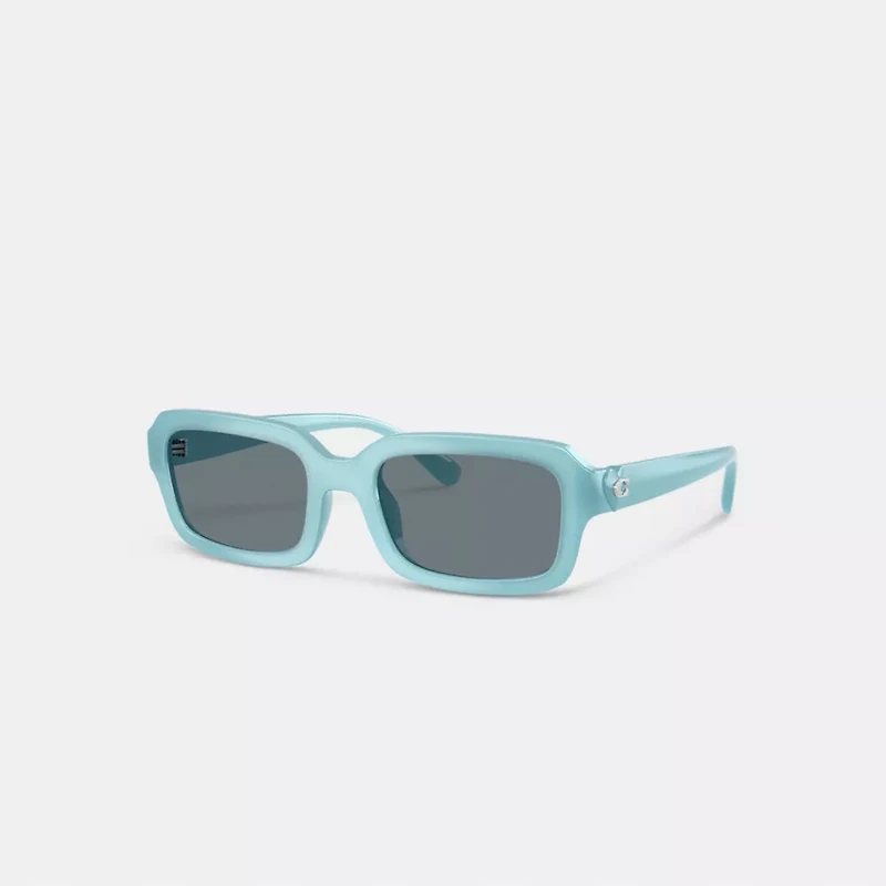 C Heart Narrow Square Sunglassses