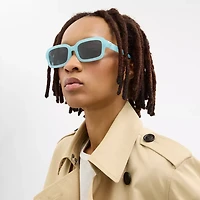 C Heart Narrow Square Sunglassses