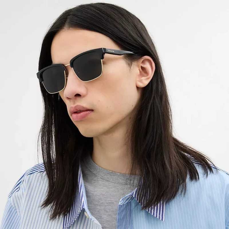 Coach Script Square Sunglasses