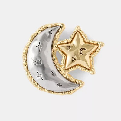 Moon And Star Brooch
