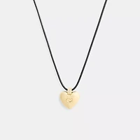 Signature Heart Cord Pendant Necklace