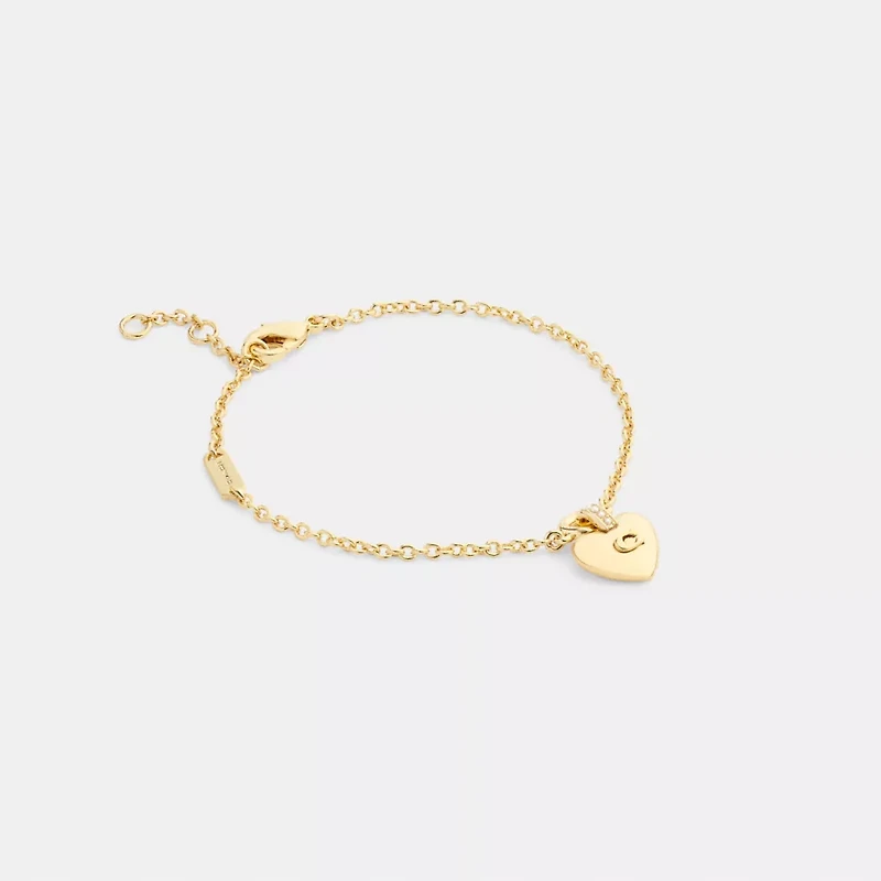 Signature Heart Linear Bracelet