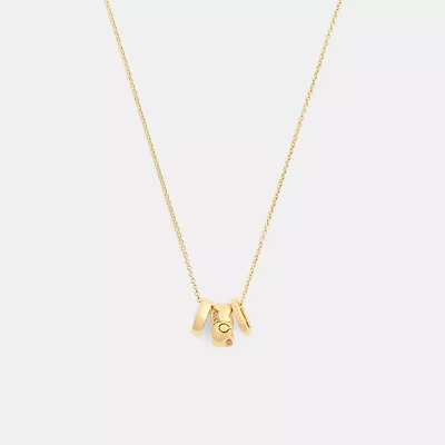 Braided Signature Rondell Pendant Necklace