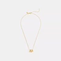 Braided Signature Rondell Pendant Necklace