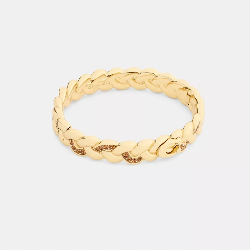 Braided Signature Hinged Bangle