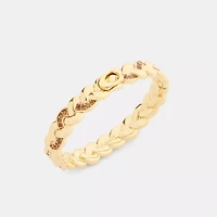 Braided Signature Hinged Bangle