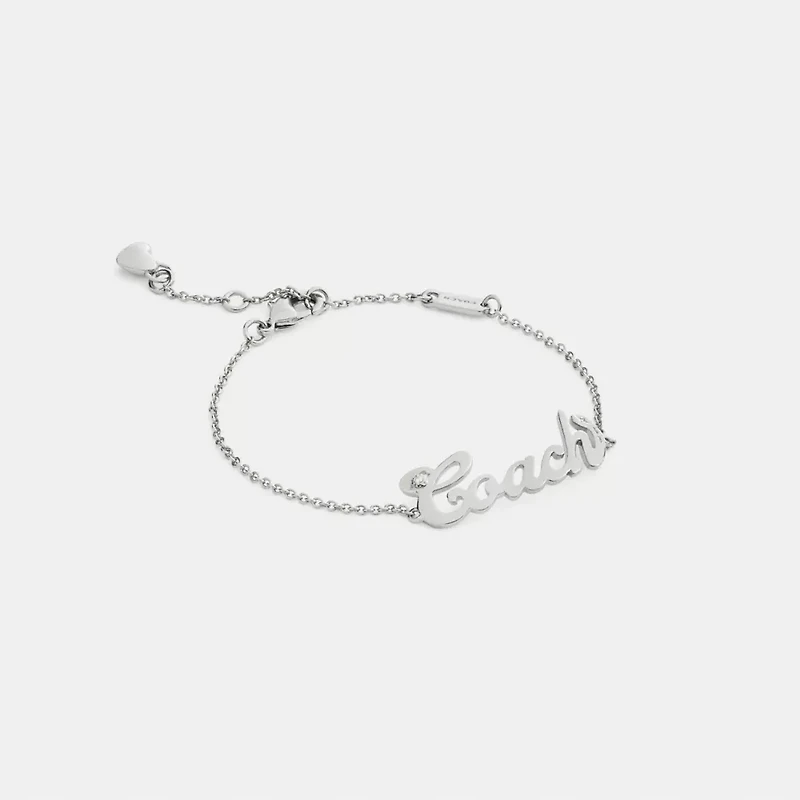 Coach Script Nameplate Bracelet