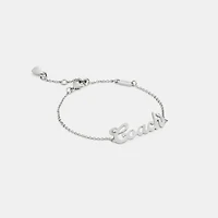 Coach Script Nameplate Bracelet