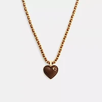 Bold Signature Heart Mixed Chain Necklace