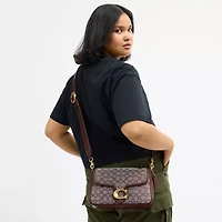 Soft Tabby Shoulder Bag In Signature Jacquard