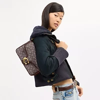 Soft Tabby Shoulder Bag In Signature Jacquard