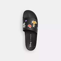 Disney X Coach Slide With Sticker Print