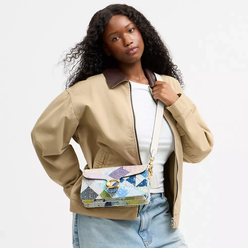 Tabby Shoulder Bag 26 With American Craft Quilting