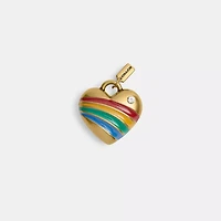 Rainbow Heart Shoelace Charm