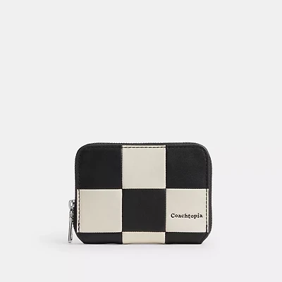 Zip Around Wallet Checkerboard Upcrafted Leather