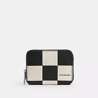 Zip Around Wallet Checkerboard Upcrafted Leather
