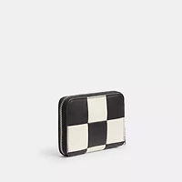 Zip Around Wallet Checkerboard Upcrafted Leather