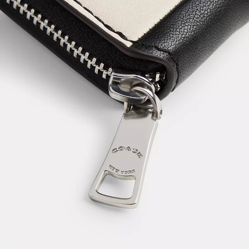 Zip Around Wallet Checkerboard Upcrafted Leather