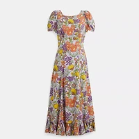 Restored Floral Midi Dress